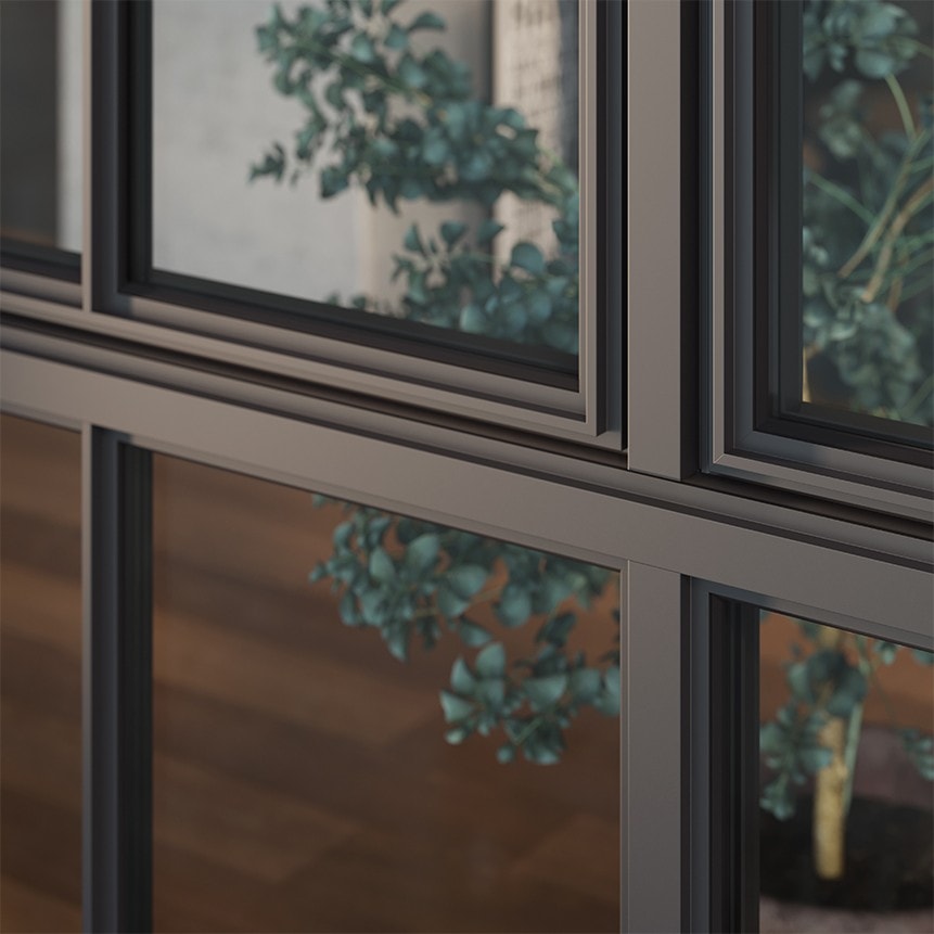 Thermally broken casement window system